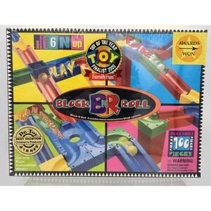 Vtg Y2K Block N Roll Marble Maze Construction Block System Set Fits W/ Duplo NEW